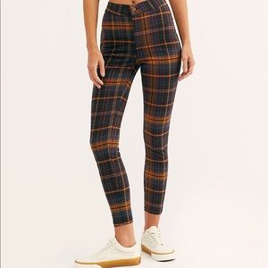 Free People Plaid Pants